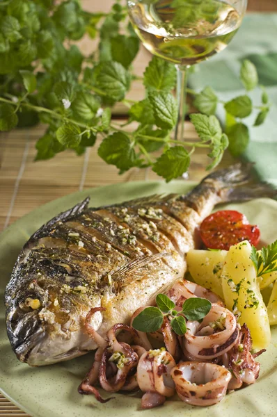 Fish meal — Stock Photo, Image