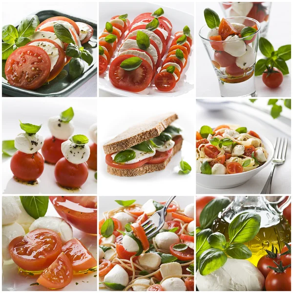 Mozzarella collage — Stock Photo, Image