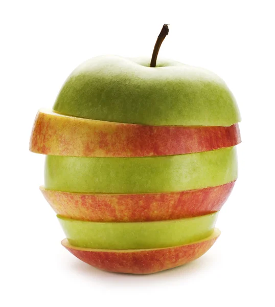 Нарезанное яблоко — стоковое фото