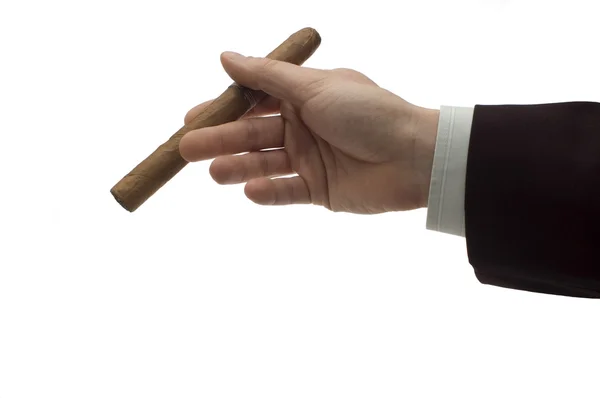 Zigarre in der Hand — Stockfoto