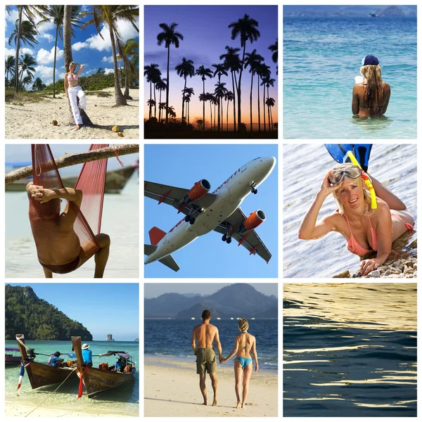 Vakantie collage — Stockfoto