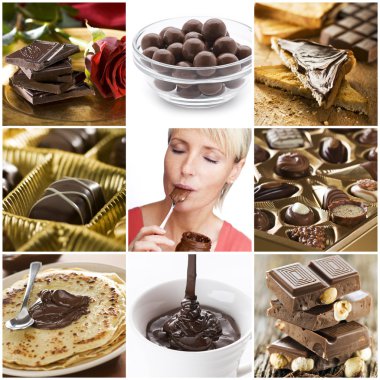 Chocolate collage clipart