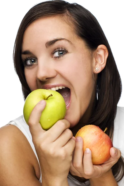 Eating Apple — Stock Photo, Image