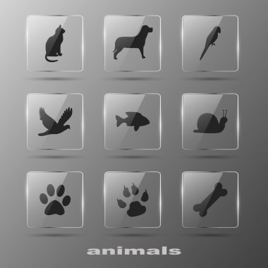 Icons animals clipart