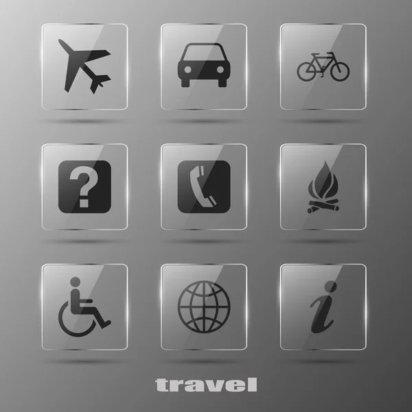 Transportation icons — Stock Vector
