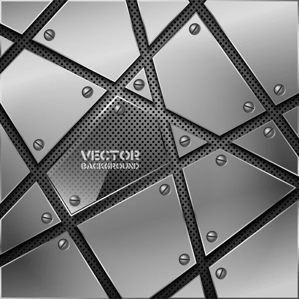 Abstract metal background. — Stock Vector
