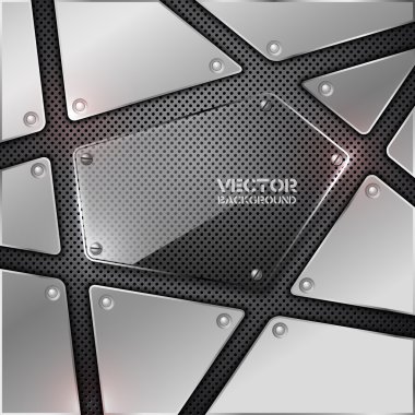 Abstract metal background. clipart