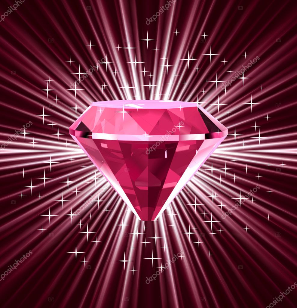 Red Diamond On Bright Background Vector Vector Image By C Emaria Vector Stock 9931263