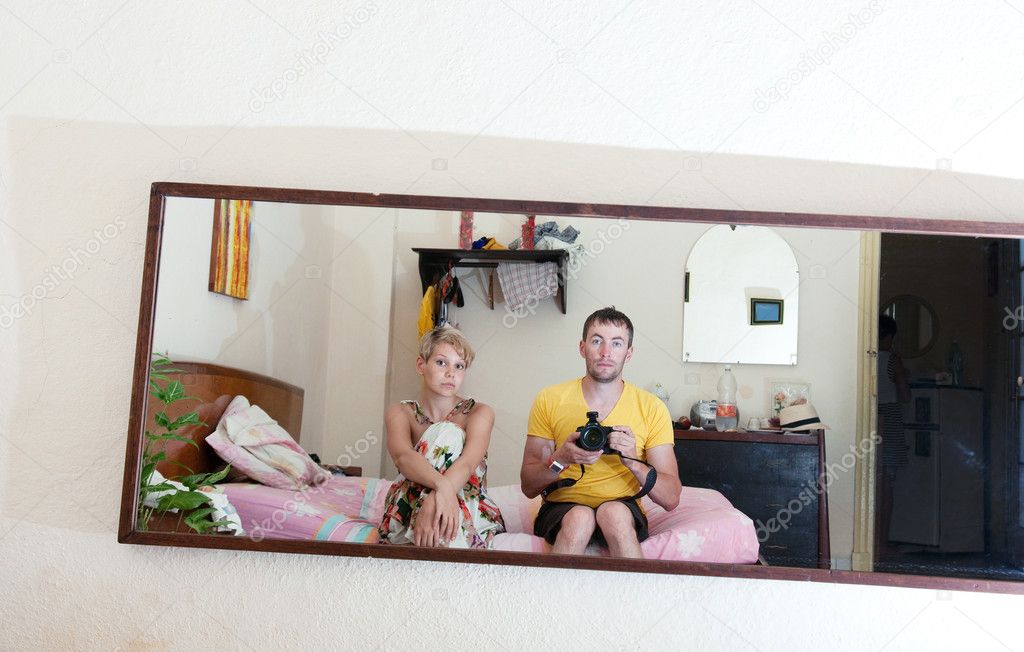 Couple in a mirror