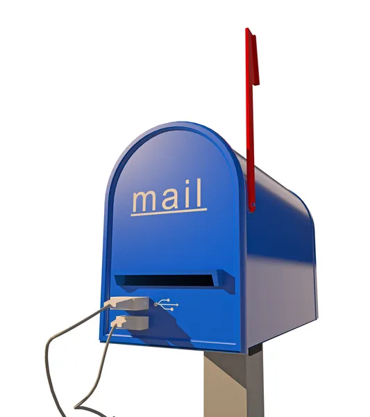 Skrzynki pocztowej z portu usb — Zdjęcie stockowe