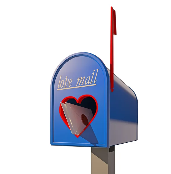 Любов поштової скриньки — стокове фото