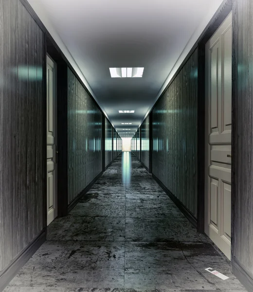 Corridoio buio — Foto Stock
