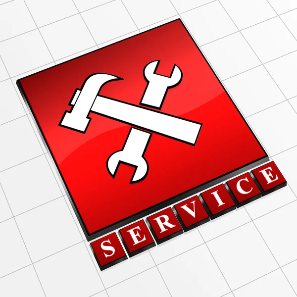 Serviço de ícone — Fotografia de Stock