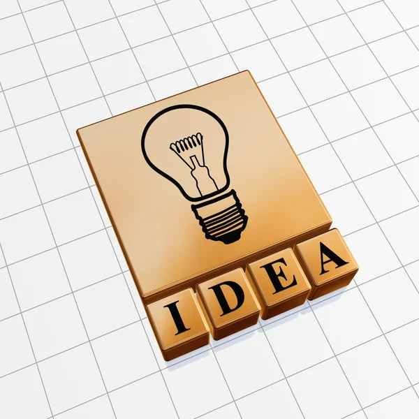 Golden icon idea — Stock Photo, Image
