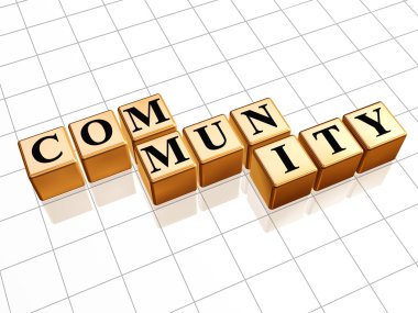 Golden community clipart