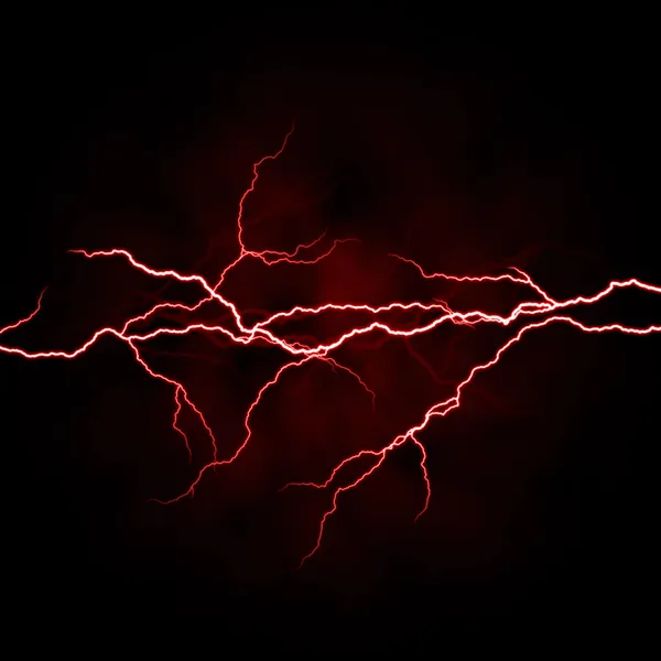 Красная молния — стоковое фото