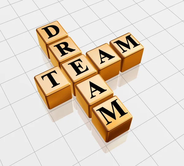 Golden dream team — Stock Photo, Image