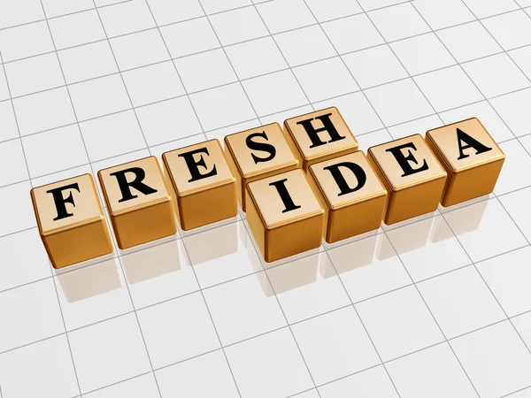 Fresh idea - golden — Stock Photo, Image