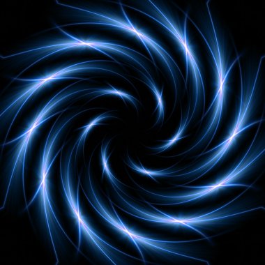 Blue light spiral clipart