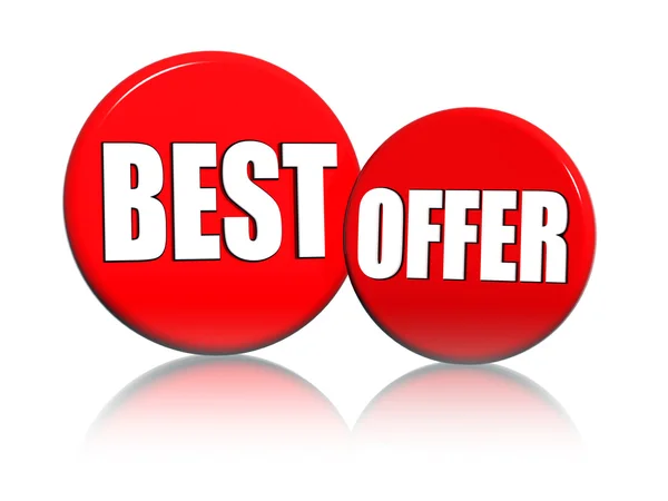 Best offer in red circles — Stock Photo, Image