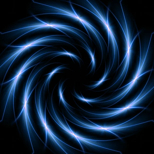 Blaue Lichtspirale — Stockfoto