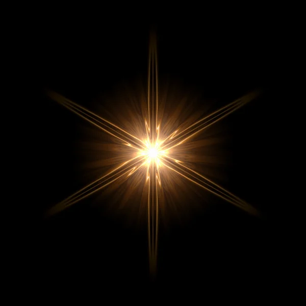 Sarı ışık hexagram — Stok fotoğraf