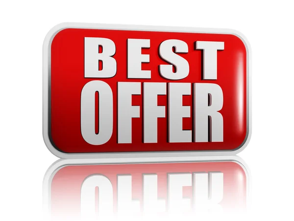 Best offer banner — Stock Photo, Image