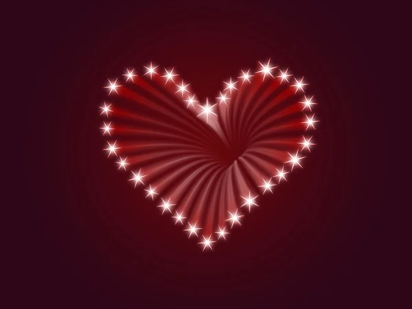 Coração brilhante 2 — Fotografia de Stock