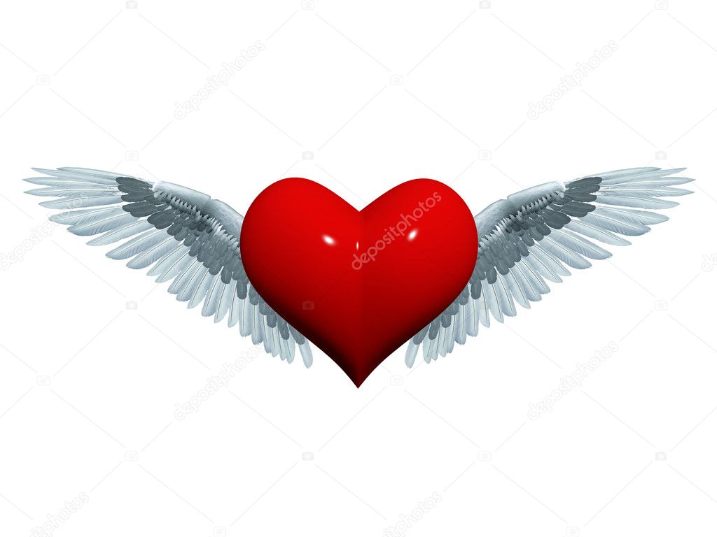 3d angel heart