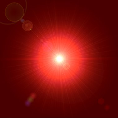 Red orange light clipart