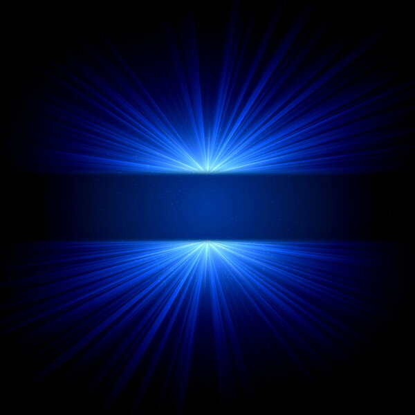 Blue light and dots