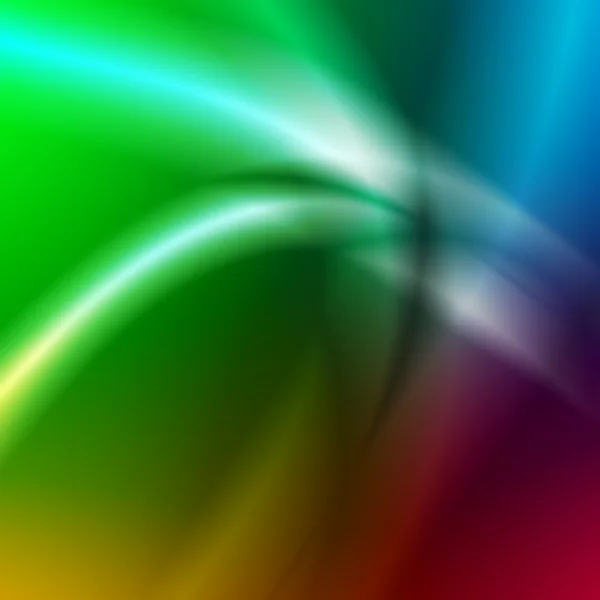 Linhas de luz abstratas sobre fundo arco-íris — Fotografia de Stock