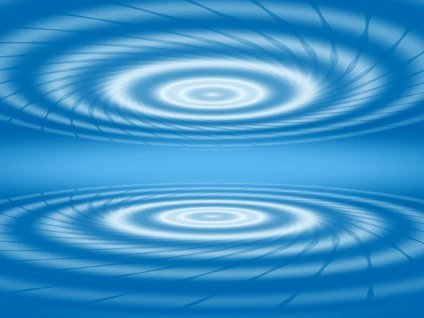 Abstrakt blå vit koncentriska cirklar — Stockfoto