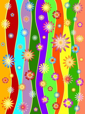 Spring in colours clipart