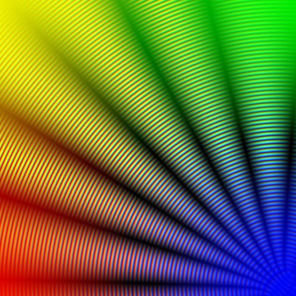 Abstract rainbow concentric spiral corner — Stock Photo, Image