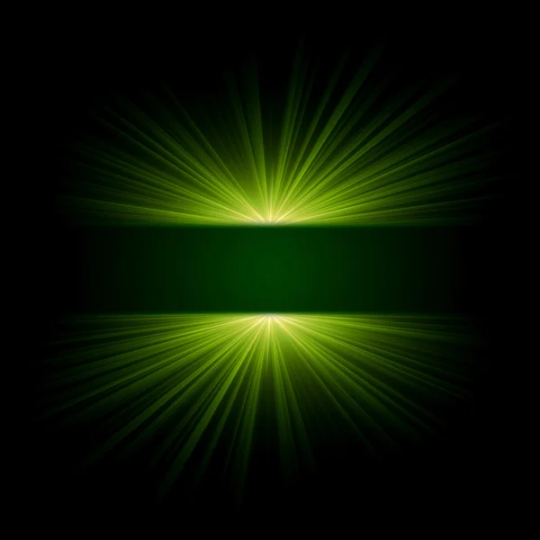 绿色光 — 图库照片