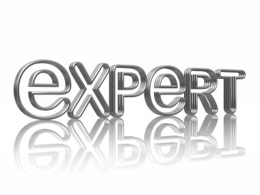 Expert silver letters clipart