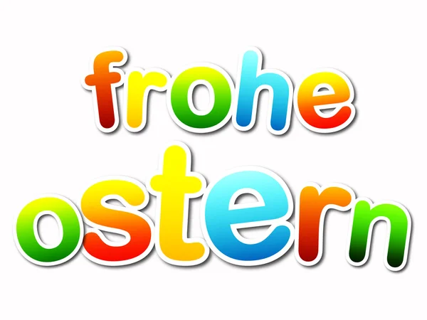 Frohe ostern — Stock Photo, Image