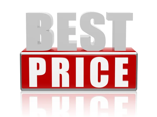 Best price - letters and cubes — Stock Photo, Image