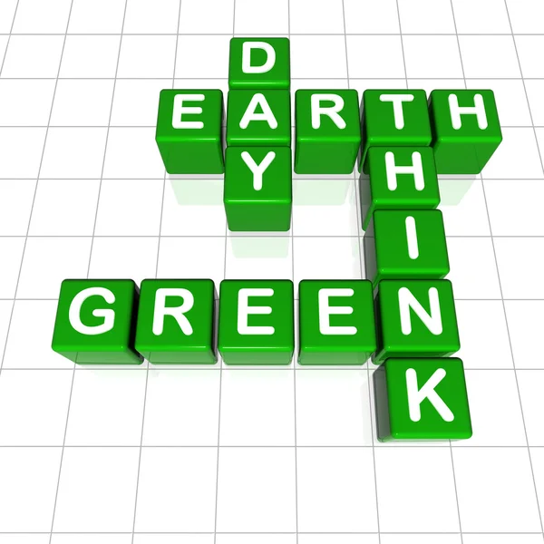 Tag der Erde denkt grün — Stockfoto