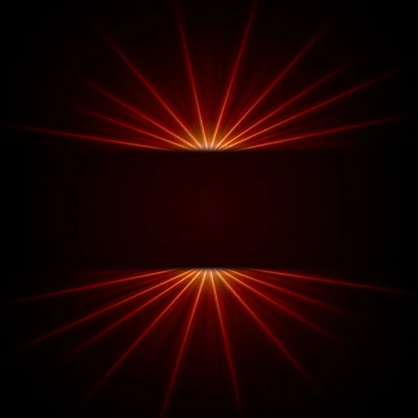 Luz de raios vermelhos — Fotografia de Stock