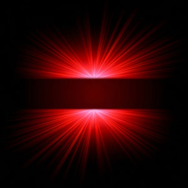 Röd stråle ljus — Stockfoto
