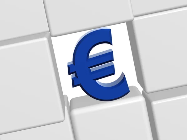 Знак євро — стокове фото