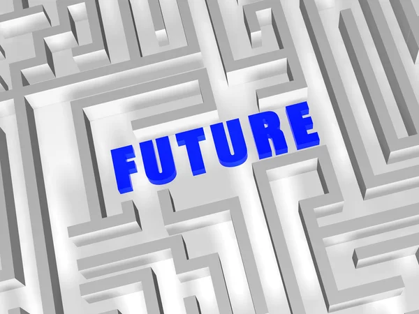 Future in maze — Stock Photo, Image