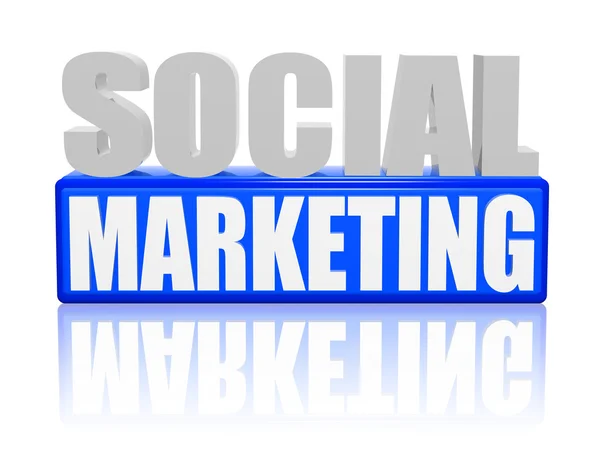 Sociální marketing — Stock fotografie