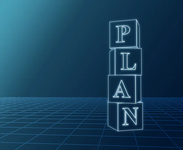 Plan blueprint — Stock Photo, Image