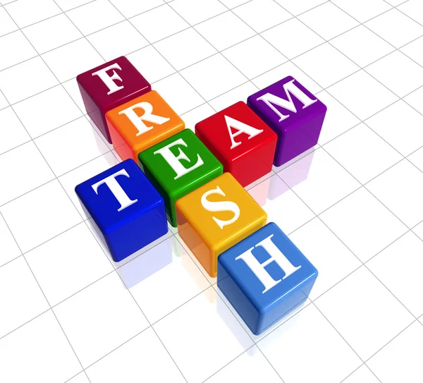 Colour fresh team — Stock Photo, Image