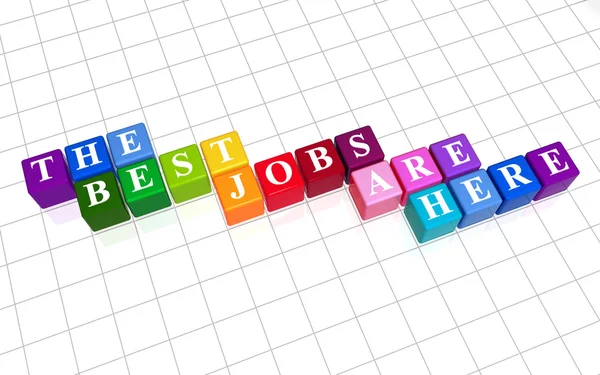 The best jobs are here in colour — Stock Photo, Image