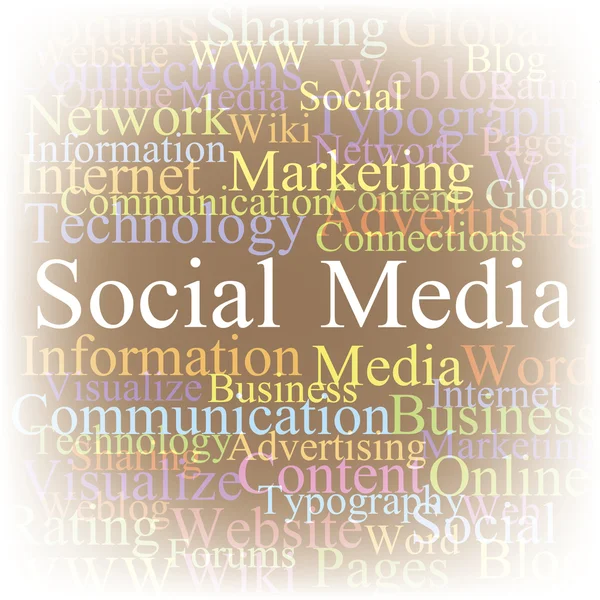 Sociala medier — Stock vektor