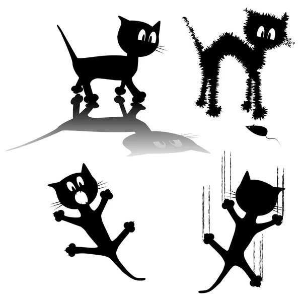 Μαύρη γάτα — Διανυσματικό Αρχείο